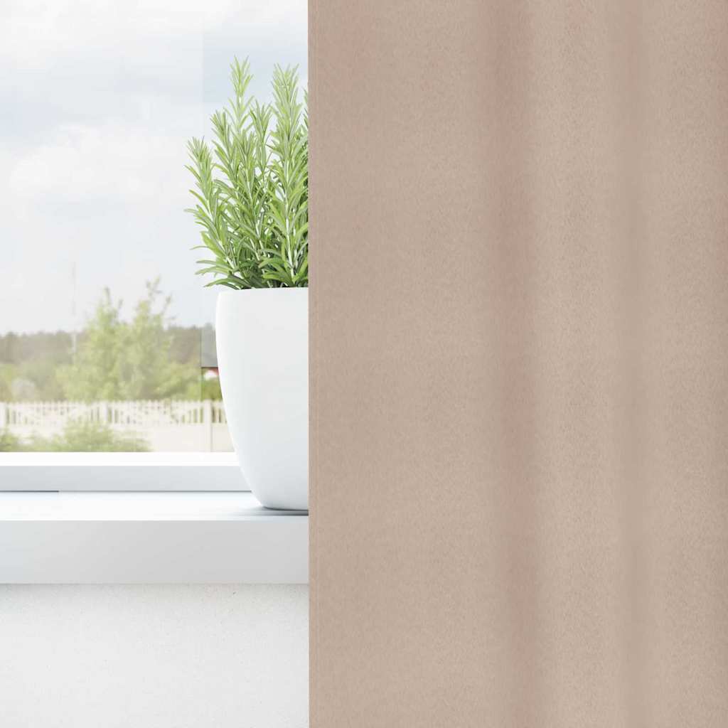 Cortinas opacas com cortinas Cinzento-acastanhado Poliéster