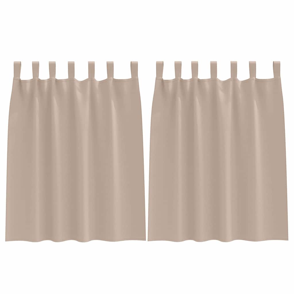 Cortinas opacas com cortinas Cinzento-acastanhado Poliéster