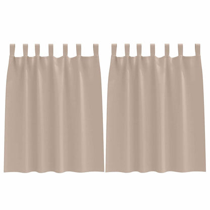 Cortinas opacas com cortinas Cinzento-acastanhado Poliéster