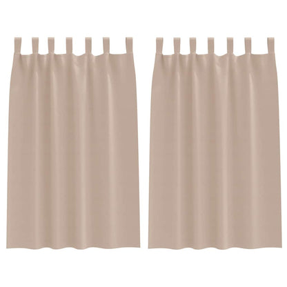 Cortinas opacas com cortinas Cinzento-acastanhado Poliéster