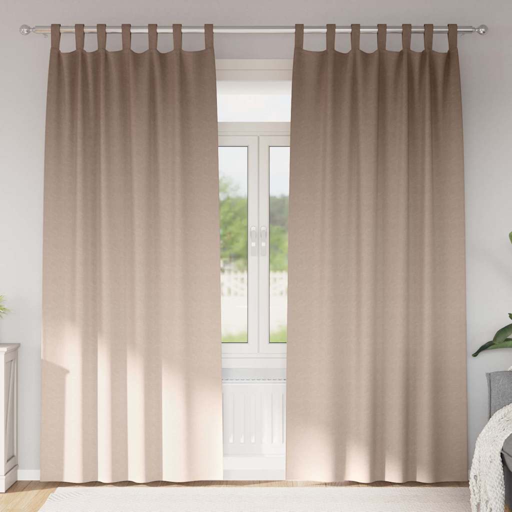 Cortinas opacas com cortinas Cinzento-acastanhado Poliéster