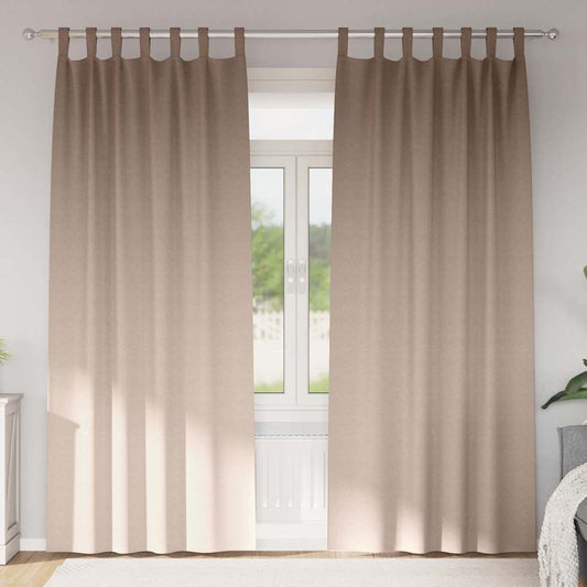 Cortinas opacas com cortinas Cinzento-acastanhado Poliéster
