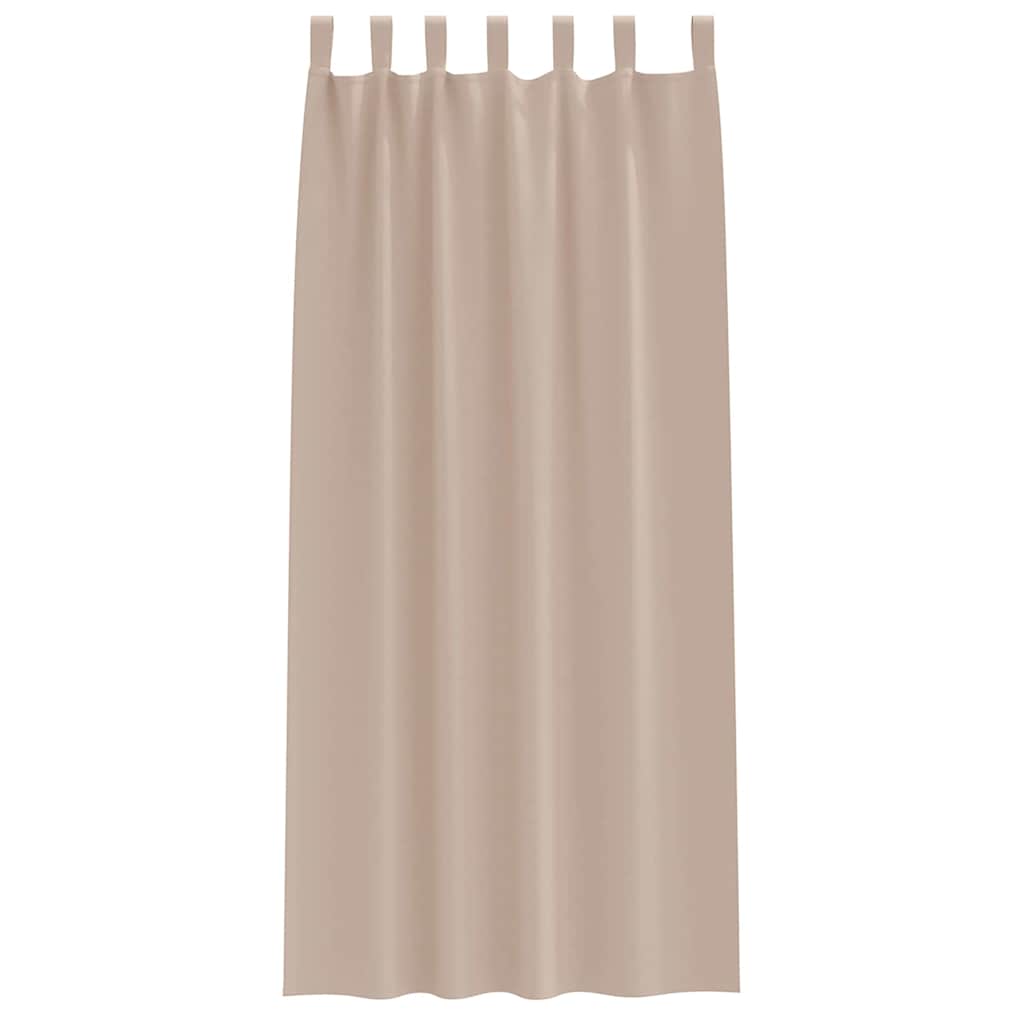 Cortinas opacas com cortinas Cinzento-acastanhado Poliéster