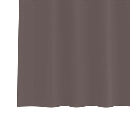 Cortinas opacas com cortinas Marrom Escuro Poliéster