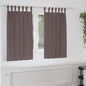 Cortinas opacas com cortinas Marrom Escuro Poliéster