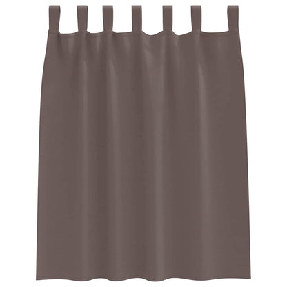 Cortinas opacas com cortinas Marrom Escuro Poliéster