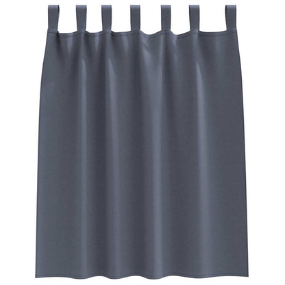 Cortinas opacas com cortinas Antracite Poliéster