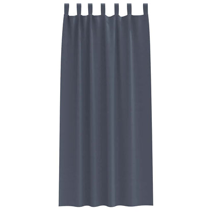 Cortinas opacas com cortinas Antracite Poliéster