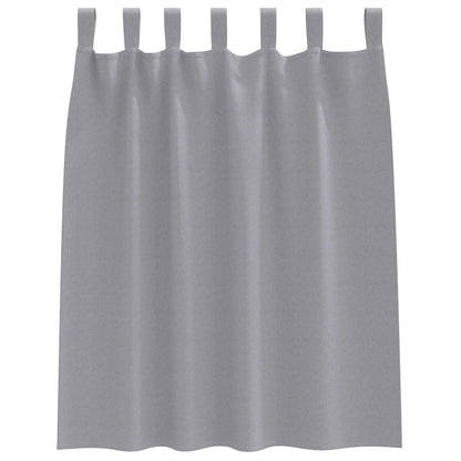 Cortinas opacas com cortinas Cinzento-claro Poliéster