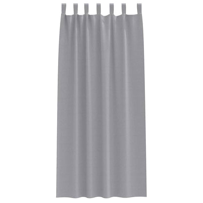 Cortinas opacas com cortinas Cinzento-claro Poliéster