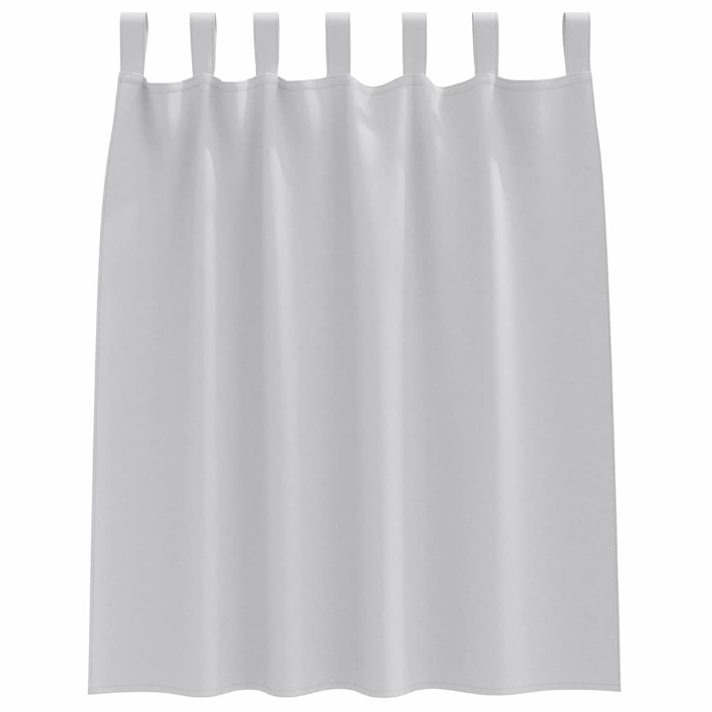 Cortinas opacas com cortinas Cinzento-claro Poliéster