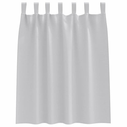 Cortinas opacas com cortinas Cinzento-claro Poliéster