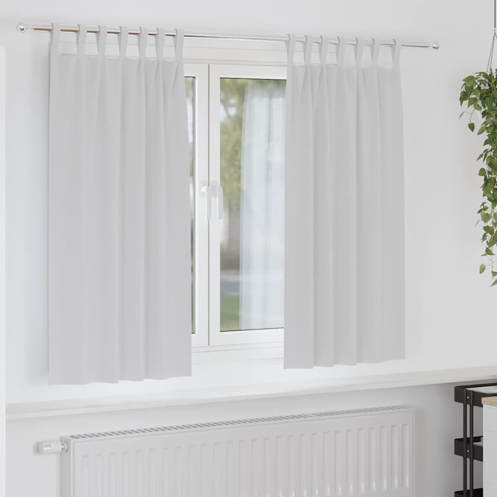 Cortinas opacas com cortinas Pale Grey Poliéster