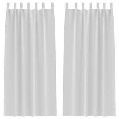 Cortinas opacas com cortinas Pale Grey Poliéster