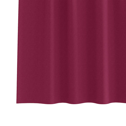 Cortinas opacas com cortinas Vinho Vermelho Poliéster