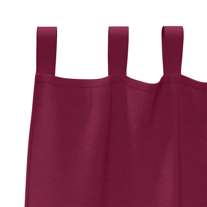 Cortinas opacas com cortinas Vinho Vermelho Poliéster