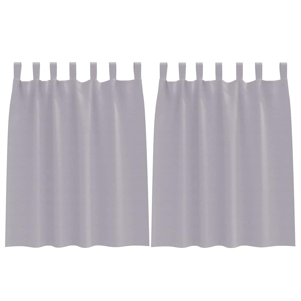Cortinas opacas com cortinas Metal Grey Poliéster