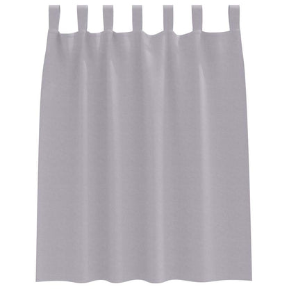 Cortinas opacas com cortinas Metal Grey Poliéster