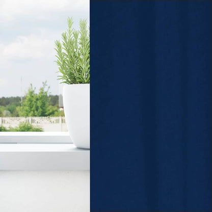 Cortinas opacas com cortinas Azul Escuro Poliéster