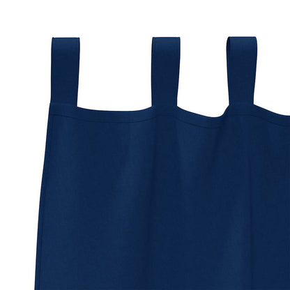 Cortinas opacas com cortinas Azul Escuro Poliéster