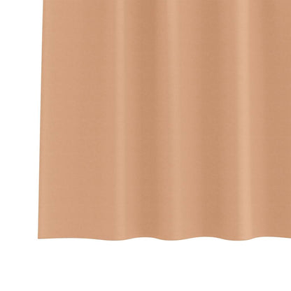 Cortinas opacas com cortinas Marrom Claro Poliéster