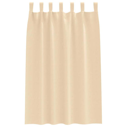 Cortinas opacas com cortinas Creme Poliéster