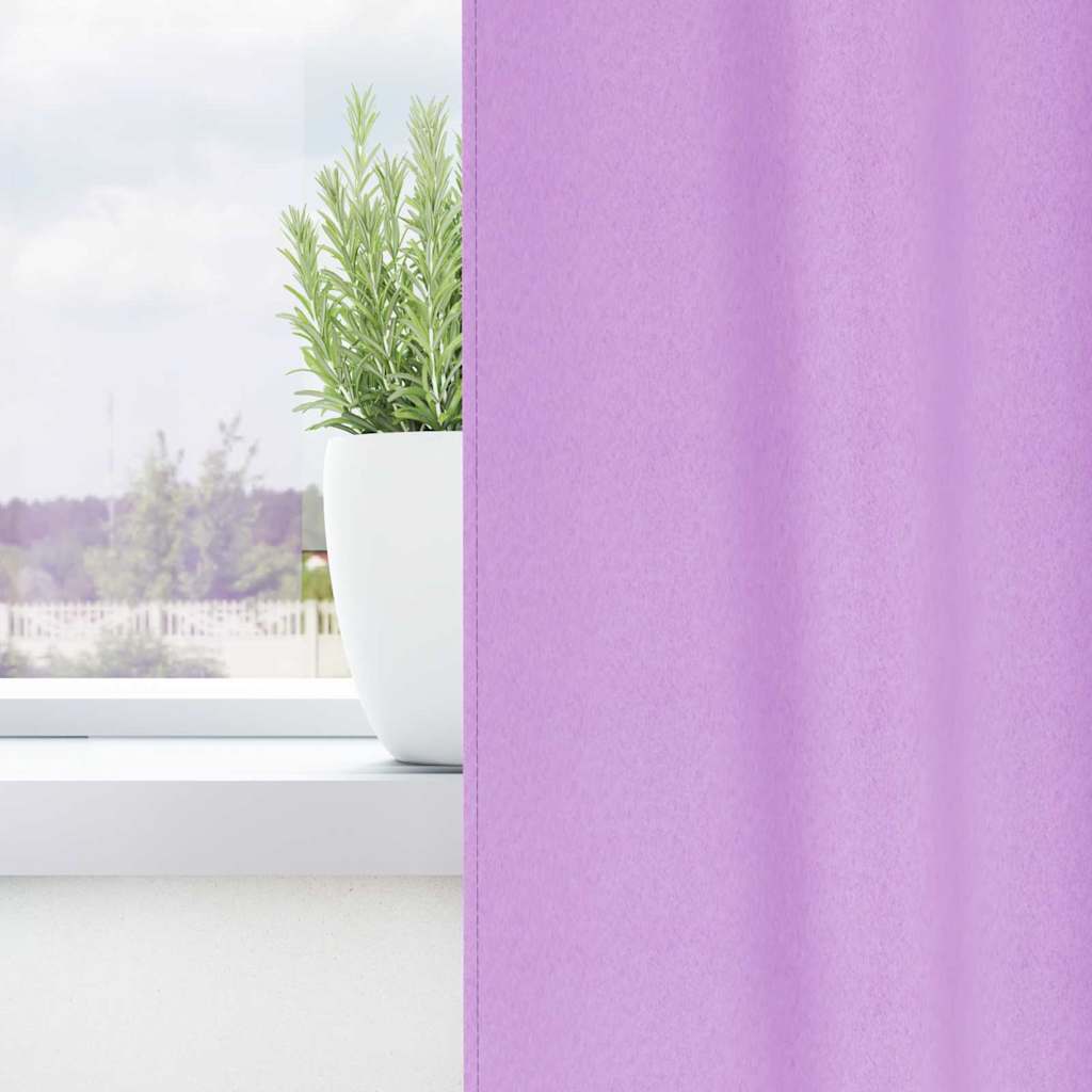 Cortinas opacas com cortinas Roxo Poliéster