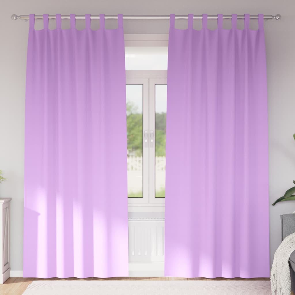 Cortinas opacas com cortinas Roxo Poliéster