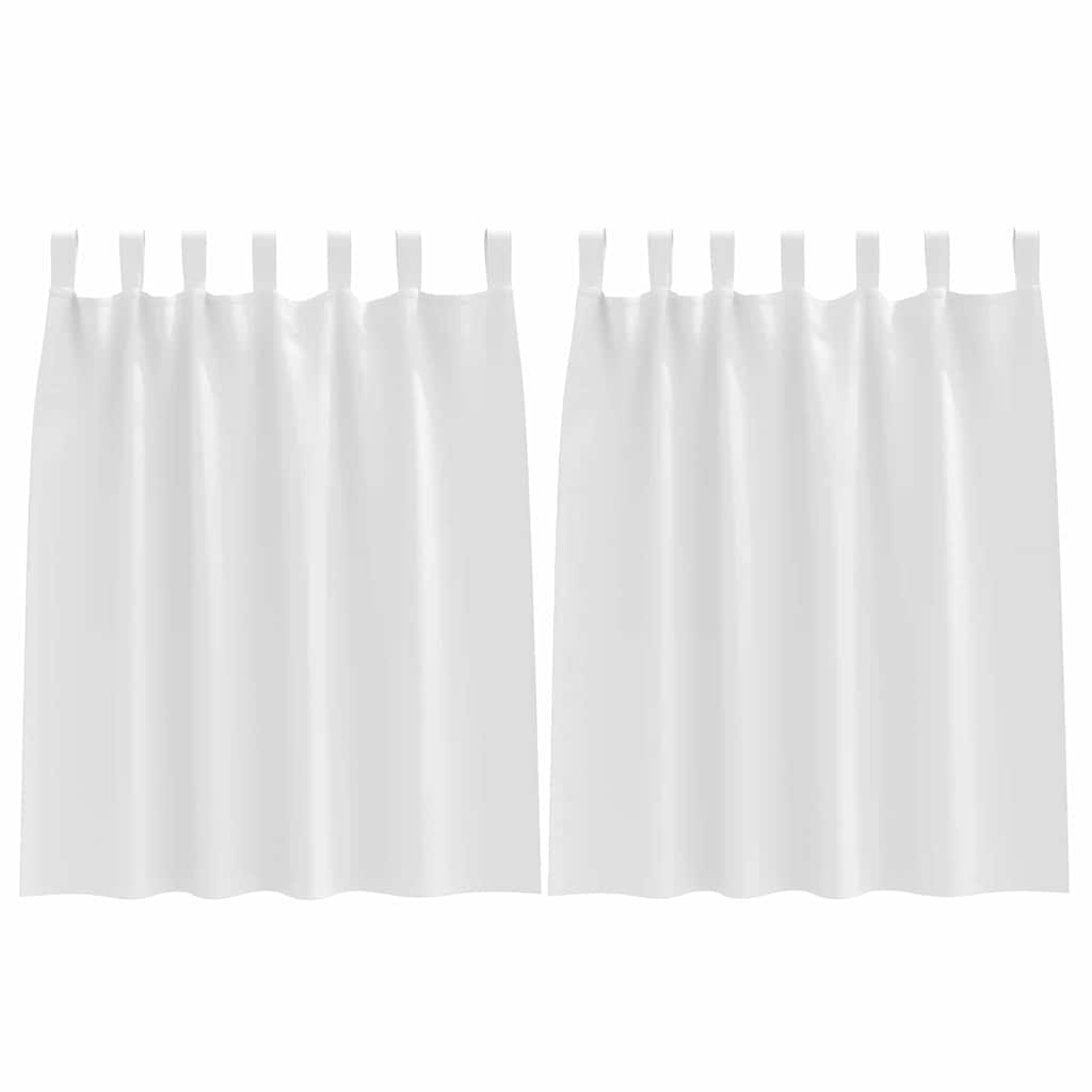 Cortinas opacas com cortinas Branco Puro Poliéster