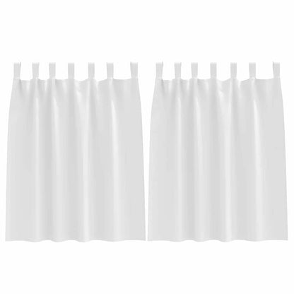 Cortinas opacas com cortinas Branco Puro Poliéster