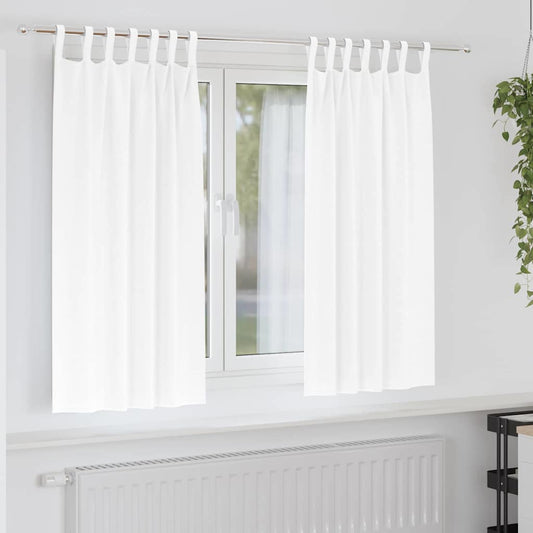 Cortinas opacas com cortinas Branco Puro Poliéster