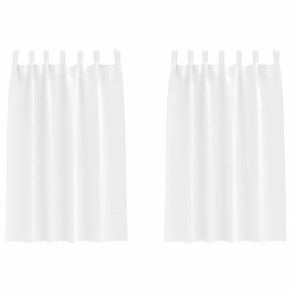 Cortinas opacas com cortinas Branco Puro Poliéster