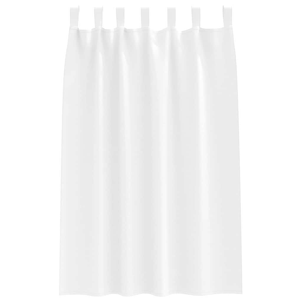 Cortinas opacas com cortinas Branco Puro Poliéster