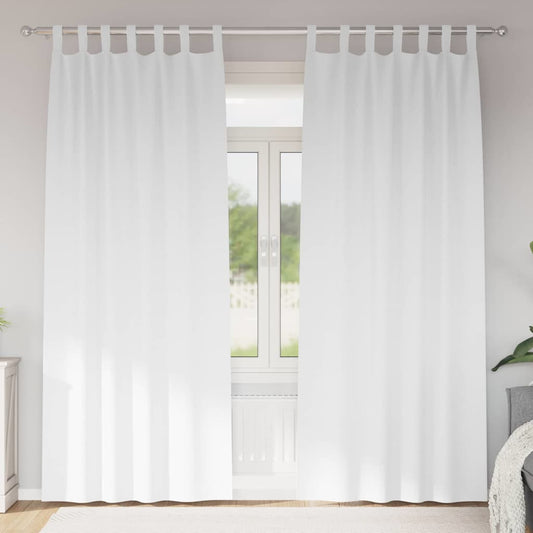 Cortinas opacas com cortinas Branco Puro Poliéster