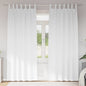 Cortinas opacas com cortinas Branco Puro Poliéster