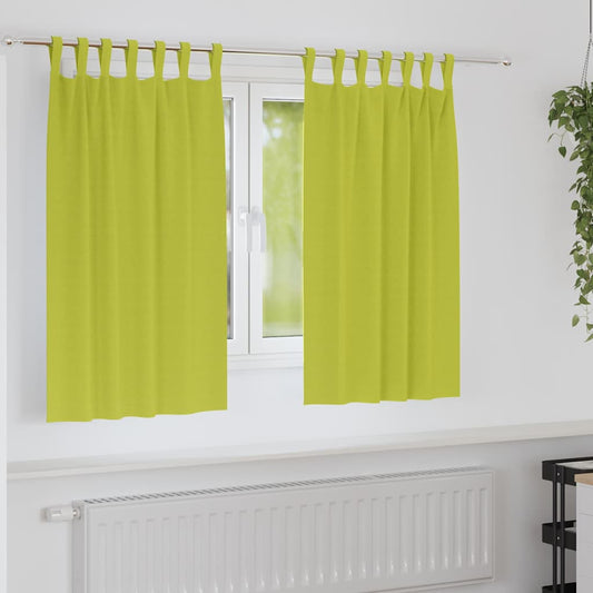 Cortinas opacas com cortinas Verde Poliéster