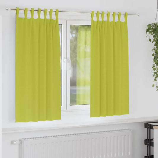 Cortinas opacas com cortinas Verde Poliéster
