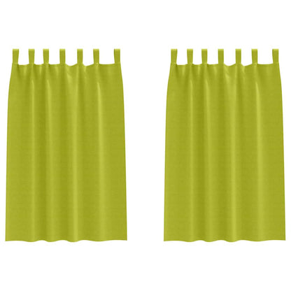 Cortinas opacas com cortinas Verde Poliéster