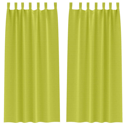 Cortinas opacas com cortinas Verde Poliéster