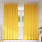 Cortinas opacas com cortinas Amarelo Mostarda Poliéster