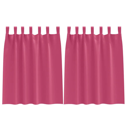 Cortinas opacas com cortinas Bright Pink Poliéster