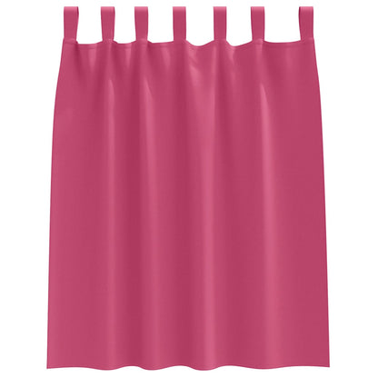 Cortinas opacas com cortinas Bright Pink Poliéster