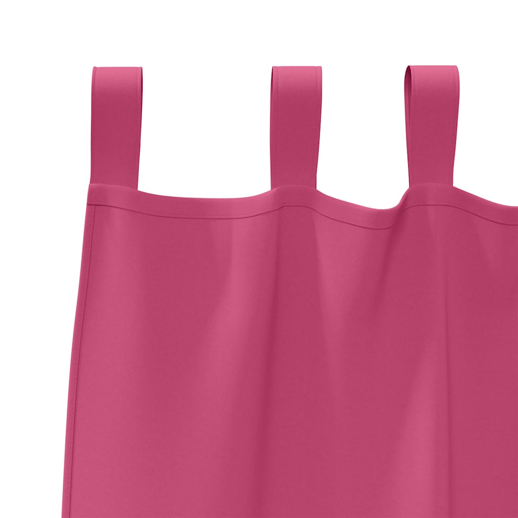 Cortinas opacas com cortinas Rosa Brilhante Poliéster