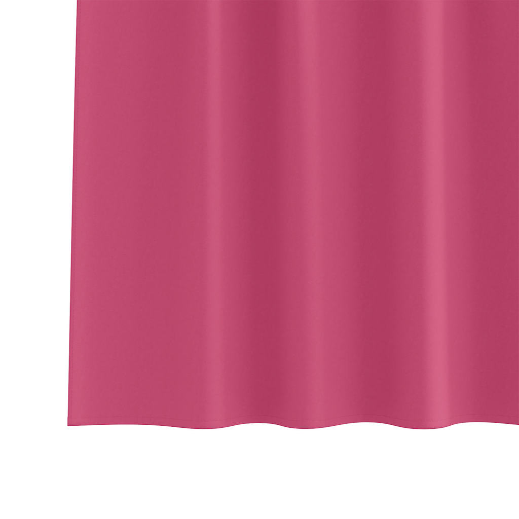 Cortinas opacas com cortinas Rosa Brilhante Poliéster