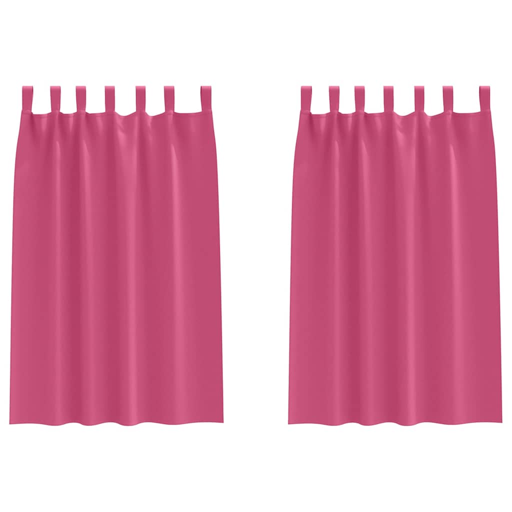 Cortinas opacas com cortinas Rosa Brilhante Poliéster