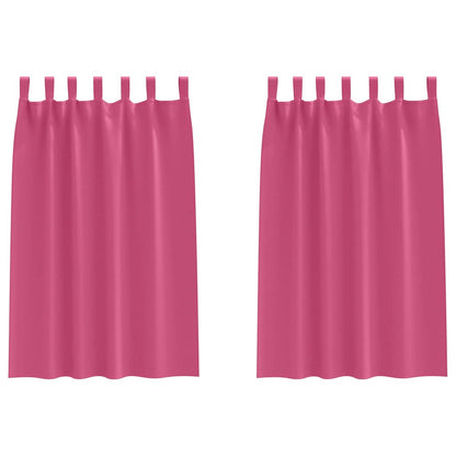 Cortinas opacas com cortinas Rosa Brilhante Poliéster