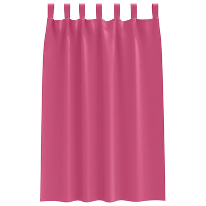 Cortinas opacas com cortinas Rosa Brilhante Poliéster