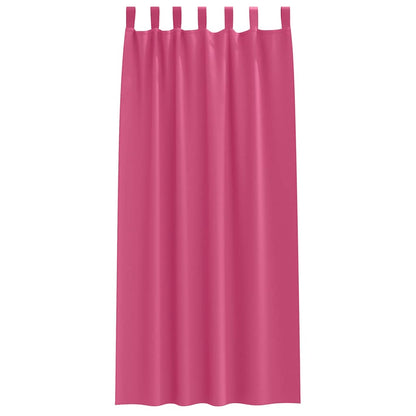 Cortinas opacas com cortinas Rosa Brilhante Poliéster