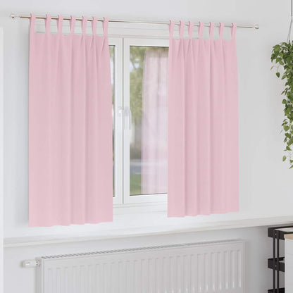 Cortinas opacas com cortinas Rosa bebé Poliéster