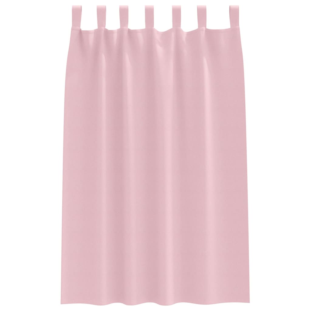 Cortinas opacas com cortinas Rosa bebé Poliéster